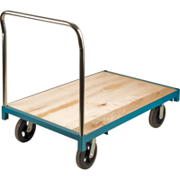 Heavy-Duty Platform Truck, 48" L x 30" W, 2000 lbs. Capacity, Rubber Casters St. Lawrence Industrial & Safety Supply