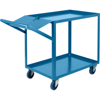 Order Picking Carts, 36" H x 24" W x 64" D, 2 Shelves, 1200 lbs. Capacity St. Lawrence Industrial & Safety Supply