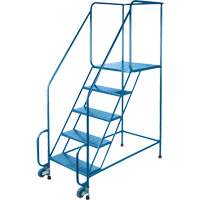 Tilt-N-Roll Ladders, Steel, 6 Steps, 22" Wide, 24" D x 56" H Top Step St. Lawrence Industrial & Safety Supply