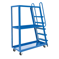 Chariot &agrave; cueillette, Acier, 21-7/8" la x 56-1/8" p, 3 tablettes, Capacit&eacute; 1000 lb St. Lawrence Industrial & Safety Supply