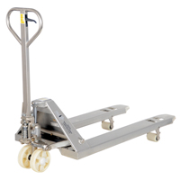 Pallet Truck, Stainless Steel, 48" L x 27" W, 5500 lbs. Capacity St. Lawrence Industrial & Safety Supply