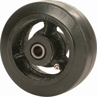 Roue en caoutchouc moul&eacute;, 4" (102 mm) dia. x 2-1/2" (63,5 mm) la, Capacit&eacute; de 400 lb (181 kg) St. Lawrence Industrial & Safety Supply