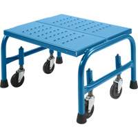 Rolling Step Stand 20 X 16 X 12, 1 Steps, 18" Step Width, 12" Platform Height, Steel St. Lawrence Industrial & Safety Supply