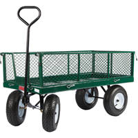 Wagons With Fold-Down Racks, 24" W x 48" L, 800 lbs. Capacity St. Lawrence Industrial & Safety Supply