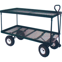 Double Deck Wagon, 24" W x 48" L, 600 lbs. Capacity St. Lawrence Industrial & Safety Supply
