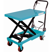 Heavy-Duty Hydraulic Scissor Lift Table, 32" L x 19-3/4" W, Steel, 1100 lbs. Capacity St. Lawrence Industrial & Safety Supply