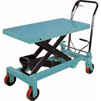 Table &eacute;l&eacute;vatrice robuste &agrave; ciseaux hydraulique, 39-3/8" lo x 20-1/8" la, Acier, Capacit&eacute; 1650 lb St. Lawrence Industrial & Safety Supply