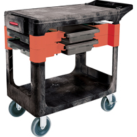 Maintenance Tool Cart, 2 Drawers, 38" L x 19-1/4" W x 33-3/8" H, Black St. Lawrence Industrial & Safety Supply
