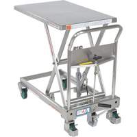 Table &eacute;l&eacute;vatrice hydraulique &agrave; ciseaux, 31-1/2" lo x 19-1/2" la, Acier inoxydable, Capacit&eacute; 550 lb St. Lawrence Industrial & Safety Supply