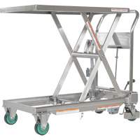 Table &eacute;l&eacute;vatrice hydraulique &agrave; ciseaux, 31-1/2" lo x 19-1/2" la, Acier inoxydable, Capacit&eacute; 550 lb St. Lawrence Industrial & Safety Supply