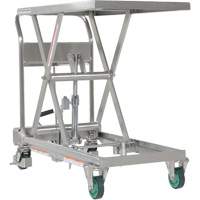 Table &eacute;l&eacute;vatrice hydraulique &agrave; ciseaux, 31-1/2" lo x 19-1/2" la, Acier inoxydable, Capacit&eacute; 550 lb St. Lawrence Industrial & Safety Supply