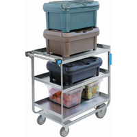 Chariots robustes &agrave; ch&acirc;ssis en U, 3 Tiers, 19" la x 34-1/2" h x 33" p, Capacit&eacute; 700 lb St. Lawrence Industrial & Safety Supply
