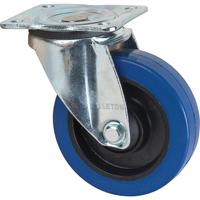 Blue Caster, Swivel, 5" (127 mm), Rubber, 400 lbs. (181 kg.) St. Lawrence Industrial & Safety Supply