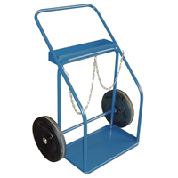 Gas Cylinder Carts, Rubber Wheels, 13" W x 25" L Base, 1000 lbs. St. Lawrence Industrial & Safety Supply
