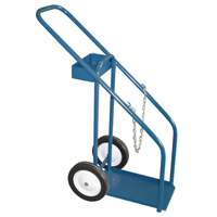 Gas Cylinder Carts, Semi-Pneumatic Wheels, 12" W x 16" L Base, 1000 lbs. St. Lawrence Industrial & Safety Supply