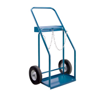 Gas Cylinder Carts, Semi-Pneumatic Wheels, 19" W x 10" L Base, 1000 lbs. St. Lawrence Industrial & Safety Supply
