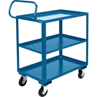Ergonomic Shelf Truck, 800 lbs. Capacity, Steel, 26" W x 37" H x 38" D, Lip Up St. Lawrence Industrial & Safety Supply