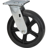 Mold-on Caster, Swivel, 8" (203.2 mm), Rubber, 660 lbs. (299 kg.) St. Lawrence Industrial & Safety Supply