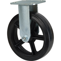 Mold-on Caster, Rigid, 8" (203.2 mm), Rubber, 660 lbs. (299 kg.) St. Lawrence Industrial & Safety Supply