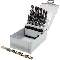 Jeu de forets &agrave; queue r&eacute;duite de premi&egrave;re qualit&eacute; JET-KUT B & G BG29RS, 29 morceaux, Acier rapide St. Lawrence Industrial & Safety Supply
