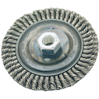 Brosse pour cordon de soudure, Dia. 4", Fils 0,022", Arbre 5/8"-11, Acier St. Lawrence Industrial & Safety Supply
