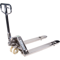 Transpalette manuel, Acier inoxydable, 48" lo x 27" la, Capacit&eacute; 5500 lb St. Lawrence Industrial & Safety Supply