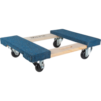 Carpeted Ends Hardwood Dolly, Wood Frame, 18" W x 24" L, 1000 lbs. Capacity St. Lawrence Industrial & Safety Supply