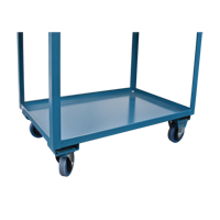 Deep Lipped Service Cart, 2 Tiers, 24" W x 47" H x 36" D, 1200 lbs. Capacity St. Lawrence Industrial & Safety Supply