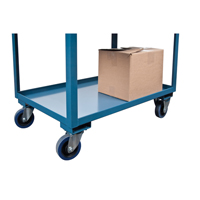 Deep Lipped Service Cart, 2 Tiers, 24" W x 47" H x 36" D, 1200 lbs. Capacity St. Lawrence Industrial & Safety Supply