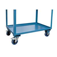 Mobile Service Cart, 2 Tiers, 24" W x 57" H x 40" D, 1200 lbs. Capacity St. Lawrence Industrial & Safety Supply