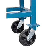 Chariots &agrave; plateforme sur&eacute;lev&eacute;e, 48" lo x 24" la x Capacit&eacute; 2000 lb, Roues en Nylon St. Lawrence Industrial & Safety Supply