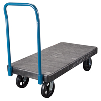 Chariots &agrave; plateforme en plastique, 60" lo x 30" la, 2000 lb cap, Roues Caoutchouc moul&eacute; St. Lawrence Industrial & Safety Supply