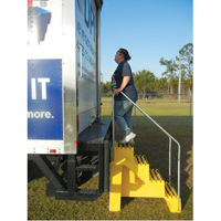 Industrial Step Stool, 4 Steps, 43" x 22-1/2" x 66" High St. Lawrence Industrial & Safety Supply