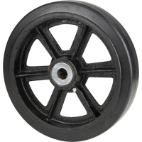 Roulettes en caoutchouc moul&eacute;, 8" (203,2 mm) dia. x 2" (50,8 mm) la, Capacit&eacute; de 600 lb (272,155 kg) St. Lawrence Industrial & Safety Supply