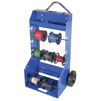 Chariot portatif pour mat&eacute;riaux bobin&eacute;s, Acier, 4 Montants, 29" la x 47-5/16" h x 21-7/8" p, Capacit&eacute; de 300 lb St. Lawrence Industrial & Safety Supply