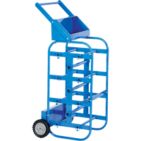 Chariot portatif pour mat&eacute;riaux bobin&eacute;s, Acier, 11 Montants, 19-1/2" la x 43-1/4" h x 17-1/2" p, Capacit&eacute; de 150 lb St. Lawrence Industrial & Safety Supply