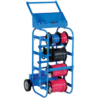 Chariot portatif pour mat&eacute;riaux bobin&eacute;s, Acier, 11 Montants, 19-1/2" la x 43-1/4" h x 17-1/2" p, Capacit&eacute; de 150 lb St. Lawrence Industrial & Safety Supply