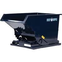 Self-Dumping Hopper, Steel, 1-1/2 cu.yd., Blue St. Lawrence Industrial & Safety Supply