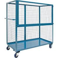 Wire Mesh Stock Truck, Steel, 24" x 55" x 36", 1200 lbs. Capacity St. Lawrence Industrial & Safety Supply