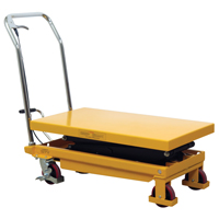 Table &eacute;l&eacute;vatrice &agrave; ciseaux hydraulique, 19,5" lo x 35,5" la/35-1/2" lo x 19-1/2" la, Acier, Capacit&eacute; 770 lb St. Lawrence Industrial & Safety Supply