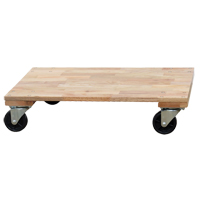 Solid Platform Wood Dolly, Rubber Wheels, 1200 lbs. Capacity, 24" W x 36" D x 7" H St. Lawrence Industrial & Safety Supply