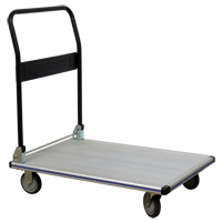 Chariot &agrave; plateforme avec poign&eacute;e pliante, Aluminium, 350 lb, 29" lo x 18-1/2" la, Hauteur 34-1/2" St. Lawrence Industrial & Safety Supply