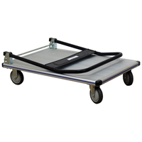 Chariot &agrave; plateforme avec poign&eacute;e pliante, Aluminium, 550 lb, 35-1/2" lo x 24" la, Hauteur 35-1/2" St. Lawrence Industrial & Safety Supply