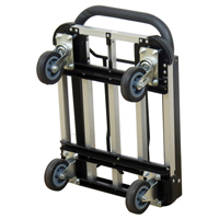 Chariot &agrave; plateforme avec poign&eacute;e pliante, Aluminium, 300 lb, 28" lo x 16" la, Hauteur 37,75" St. Lawrence Industrial & Safety Supply