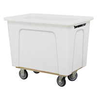 Box Truck, White Polyethylene, 42" L x 30" W x 36" H, 20 cu. ft. Volume, 600 lbs. Capacity St. Lawrence Industrial & Safety Supply