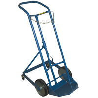 Chariot professionnel CC-1 pour bouteille de gaz, Roues Caoutchouc moul&eacute;, Base de 9" la x 7-1/4" lo, 250 lb St. Lawrence Industrial & Safety Supply