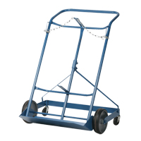 Chariot professionnel CC-2 pour deux bouteilles de gaz, Roues Caoutchouc moul&eacute;, Base de 16-7/8" la x 7-1/4" lo, 500 lb St. Lawrence Industrial & Safety Supply