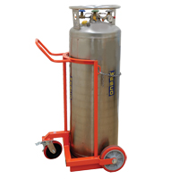 Grand chariot LCC pour bouteille de gaz liquide, Roues Polyur&eacute;thane, Base de 20" la x 20" p, 1000 lb St. Lawrence Industrial & Safety Supply