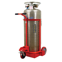 Grand chariot LCC pour bouteille de gaz liquide, Roues Polyur&eacute;thane, Base de 20" la x 20" p, 1000 lb St. Lawrence Industrial & Safety Supply