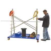 Chariot &agrave; cadre en A pour barres et tuyaux, Acier, 36-3/4" la x 73-3/4" p x 72-1/2" h, Capacit&eacute; de 2000 lb St. Lawrence Industrial & Safety Supply